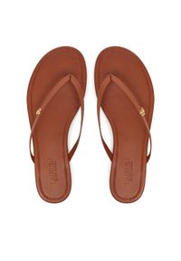 Lauren Ralph Lauren - LAUREN RALPH LAUREN Japonki Raquel 802953931006 Brązowy. Kolor: brązowy. Materiał: skóra