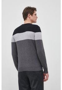 Lacoste Sweter bawełniany męski kolor szary lekki. Okazja: na co dzień. Kolor: szary. Materiał: bawełna. Styl: casual