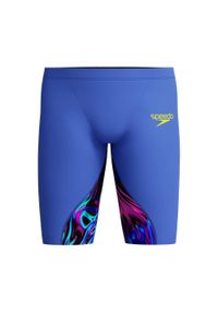 Strój pływacki startowy chłopięcy Speedo LZR Ignite. Kolor: niebieski, wielokolorowy