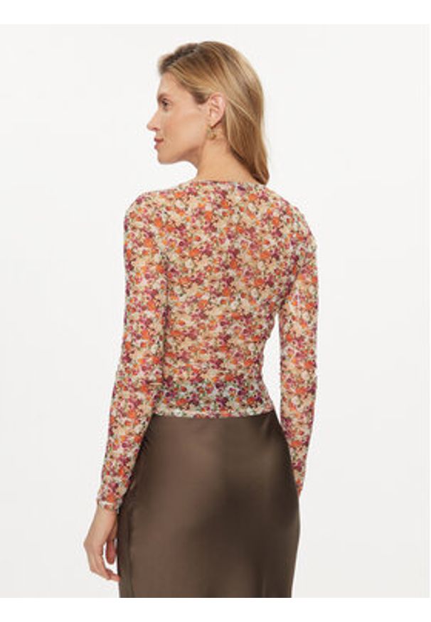 Guess Bluzka W4GP24 KBAH2 Kolorowy Slim Fit. Materiał: syntetyk. Wzór: kolorowy