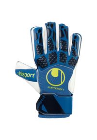 UHLSPORT - Rękawice bramkarskie Uhlsport Hyperact - Miękki Chwyt. Kolor: zielony, biały, wielokolorowy. Sport: piłka nożna