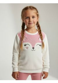 Sinsay - Bluza crewneck z haftem - wielobarwny. Wzór: haft #1