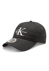 Calvin Klein Jeans Czapka z daszkiem Monogram K50K510061 Czarny. Kolor: czarny. Materiał: materiał, bawełna