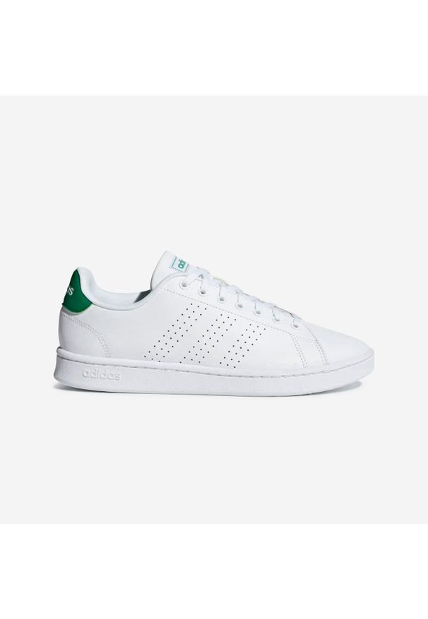 Buty sportowe dla dzieci Adidas Advantage. Zapięcie: pasek. Materiał: syntetyk, skóra, kauczuk. Szerokość cholewki: normalna. Wzór: paski. Model: Adidas Advantage. Sport: turystyka piesza