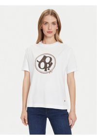 JOOP! T-Shirt 58 252JE58Tashi 30046236 Biały Regular Fit. Kolor: biały. Materiał: bawełna