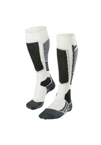 Podkolanówki damskie Falke SK2 Cashmere. Kolor: szary, wielokolorowy, biały. Materiał: kaszmir. Sport: narciarstwo #1