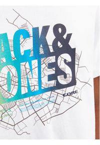 Jack & Jones - Jack&Jones T-Shirt Map 12257908 Biały Regular Fit. Kolor: biały. Materiał: bawełna #5