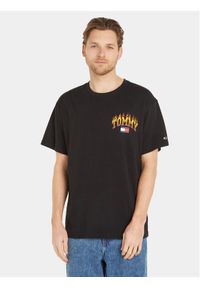 T-Shirt Tommy Jeans. Kolor: czarny. Styl: vintage
