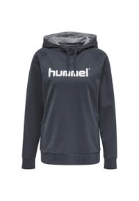 Damska bluza z kapturem Hummel Hmlgo Logo. Typ kołnierza: kaptur. Kolor: brązowy, wielokolorowy, szary, czarny. Materiał: polar