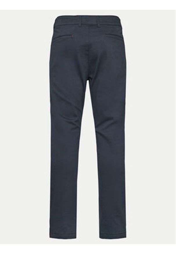 INDICODE Chinosy Kellen 60-336 Granatowy Slim Fit. Kolor: niebieski. Materiał: bawełna