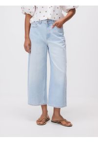 Reserved - Jeansy culotte - niebieski. Kolor: niebieski #1