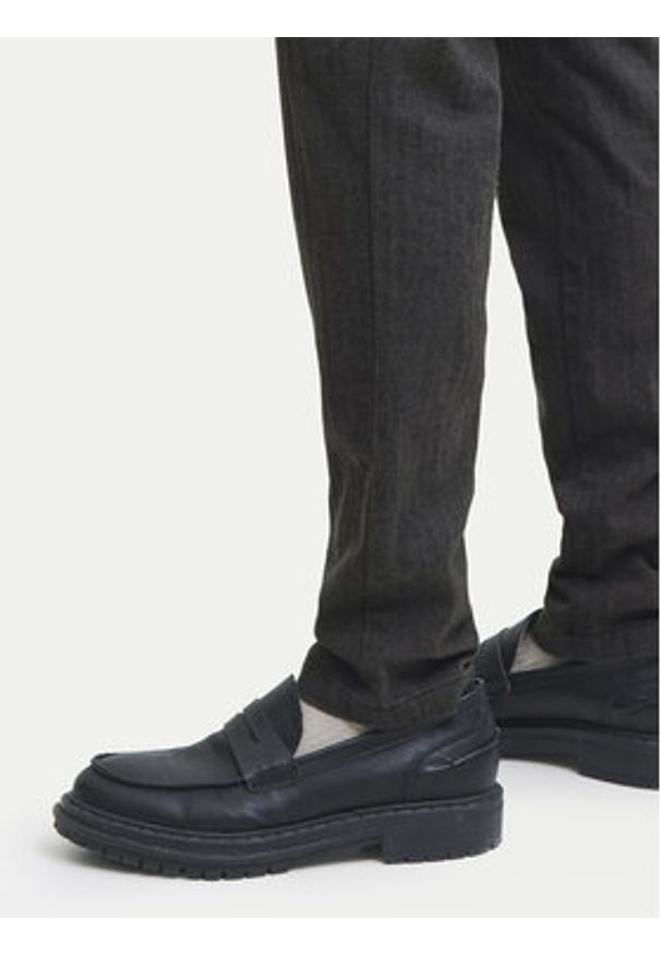 Jack & Jones - Jack&Jones Chinosy Marco Bowie 12279659 Szary Slim Fit. Kolor: szary. Materiał: bawełna