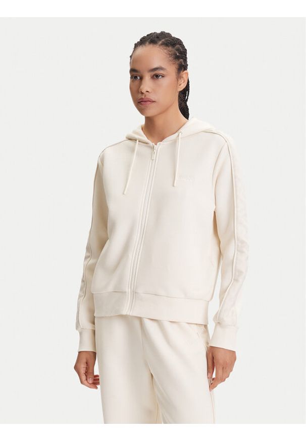 Guess Bluza V5YQ00 KB3P2 Écru Regular Fit. Kolor: kremowy. Materiał: bawełna, syntetyk