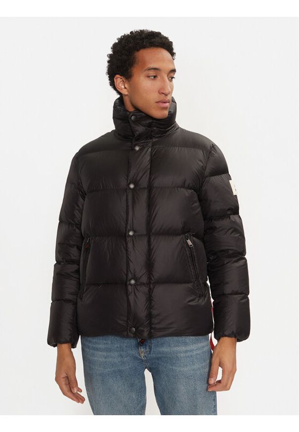 After Label Kurtka puchowa Chamonix A00015 Czarny Regular Fit. Kolor: czarny. Materiał: syntetyk