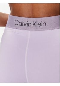 Calvin Klein Performance Legginsy 00GWF3L621 Fioletowy Slim Fit. Kolor: fioletowy. Materiał: syntetyk