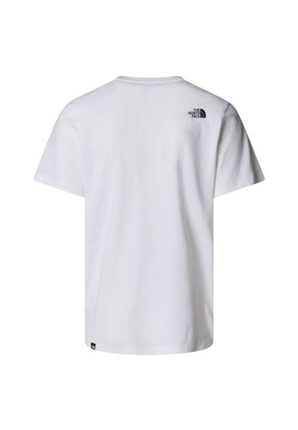 Koszulka sportowa męska The North Face Easy Tnf. Kolor: biały. Materiał: bawełna, poliester. Długość rękawa: krótki rękaw. Długość: krótkie