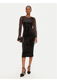 Rinascimento Sukienka koktajlowa CFC0121824003 Czarny Regular Fit. Kolor: czarny. Materiał: syntetyk. Styl: wizytowy #5