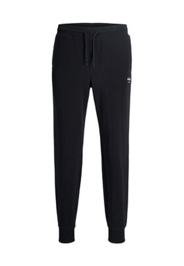 Jack & Jones Spodnie dresowe Gordon 12288641 Czarny Regular Fit. Kolor: czarny. Materiał: bawełna