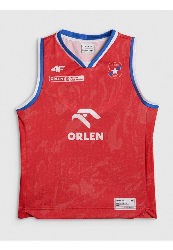 4f - 4F Koszulka meczowa replika wyjazdowa z sezonu 2025/26 dziecięca 4F x Wisła Kraków - czerwona 158/164 (12-14 lat). Kolor: czerwony. Materiał: materiał. Wzór: nadruk. Sezon: lato. Sport: fitness