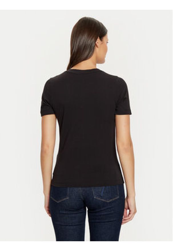 Marciano Guess T-Shirt 4BGI15 6008A Czarny Regular Fit. Kolor: czarny. Materiał: bawełna