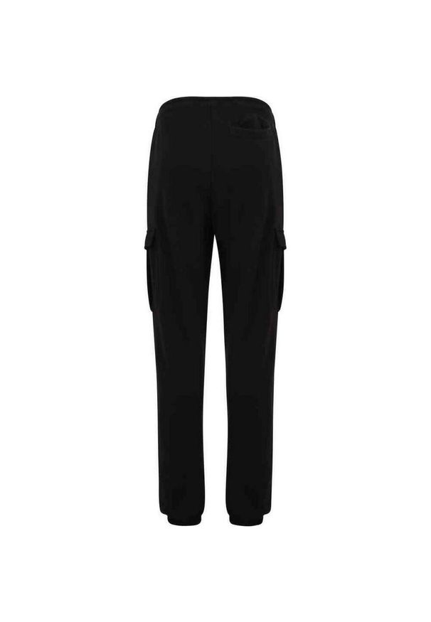 Urban Classics - Męskie Szerokie Spodnie Cargo Z Frotte. Kolor: czarny. Długość: długie