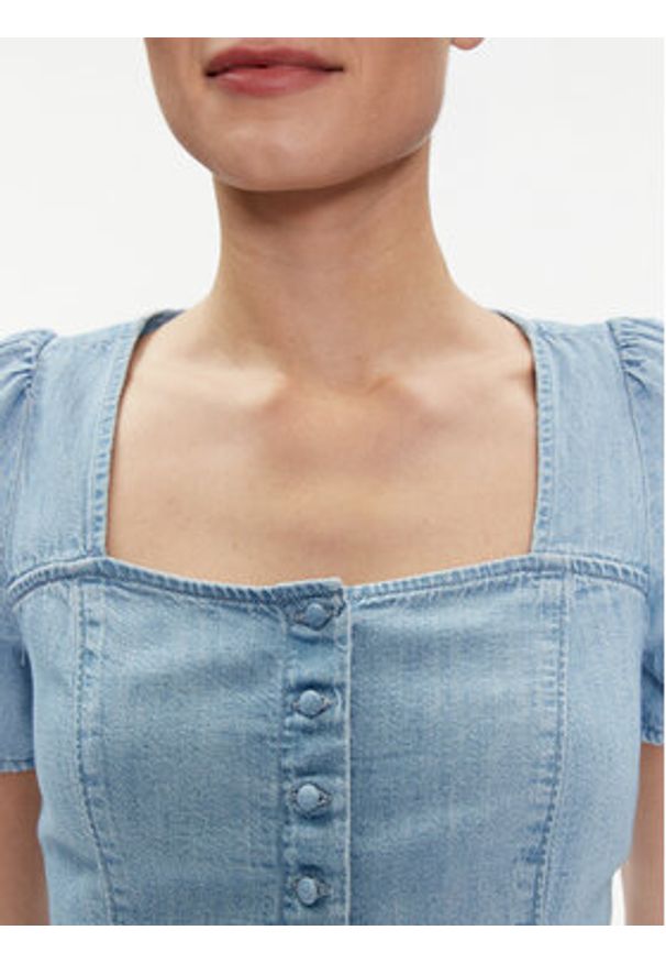 Levi's® Bluzka Pascale A7332-0004 Niebieski Regular Fit. Kolor: niebieski. Materiał: bawełna