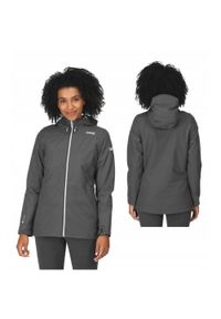 Kurtka przeciwdeszczowa dla kobiet Regatta Hamara III. Kolor: szary. Sport: turystyka piesza #1