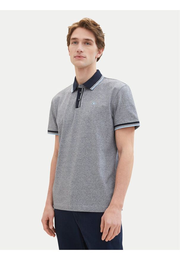 Tom Tailor Polo 1040822 Szary Regular Fit. Typ kołnierza: polo. Kolor: szary. Materiał: bawełna