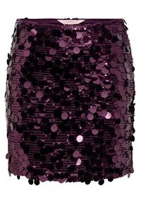 only - ONLY Spódnica mini Jadel 15336231 Fioletowy Regular Fit. Kolor: fioletowy. Materiał: syntetyk