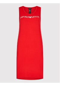 Emporio Armani Sukienka letnia 262498 2R314 00173 Czerwony Relaxed Fit. Kolor: czerwony. Materiał: wiskoza. Sezon: lato