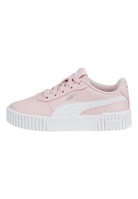 Trenerzy dziewczęcy Puma Carina 2.0 Ps. Kolor: biały, różowy, wielokolorowy. Sport: turystyka piesza