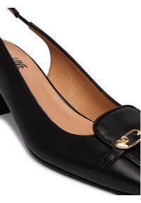 Love Moschino - LOVE MOSCHINO Półbuty JA10175G1OIE0000 Czarny. Kolor: czarny. Materiał: skóra #6
