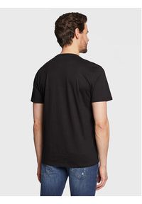 Guess T-Shirt Reflective Logo M3GI44 K9RM1 Czarny Slim Fit. Kolor: czarny. Materiał: bawełna