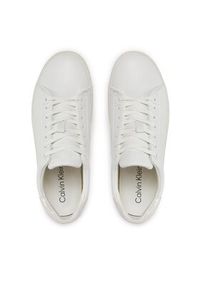 Calvin Klein Sneakersy Cupsole Lace Up Pearl HW0HW01897 Biały. Kolor: biały. Materiał: skóra #5