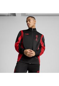 Puma - Męska kurtka AC Milan ftblNRGY+ PUMA Black For All Time Red. Kolor: czerwony, wielokolorowy, czarny