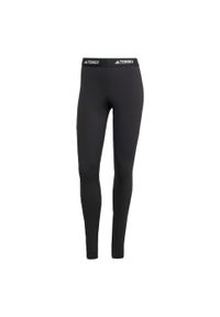 Adidas - Legginsy bazowe Multi Synthetic Base Layer. Kolor: czarny. Technologia: ClimaCool (Adidas). Sport: turystyka piesza