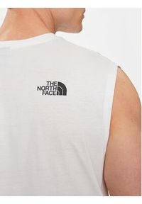 The North Face Tank top Simple Dome NF0A87R3 Biały Regular Fit. Kolor: biały. Materiał: syntetyk #3