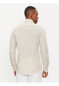 Calvin Klein Koszula K10K108229 Beżowy Slim Fit. Kolor: beżowy. Materiał: bawełna #5