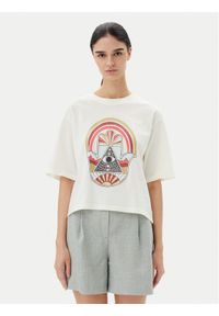 JDY T-Shirt Carla 15341561 Biały Regular Fit. Kolor: biały. Materiał: bawełna