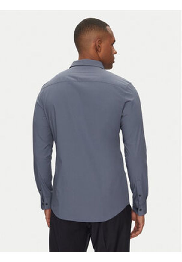 Calvin Klein Koszula LV04LB145G Niebieski Slim Fit. Kolor: niebieski. Materiał: bawełna