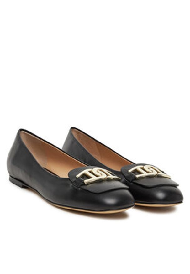 Aigner Baleriny Madeleine 3A 1251310 Czarny. Kolor: czarny. Materiał: skóra