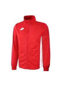 Bluza piłkarska dla dzieci LOTTO JR DELTA FZ PL. Kolor: biały, czerwony. Szerokość buta: średnie. Sport: piłka nożna #1
