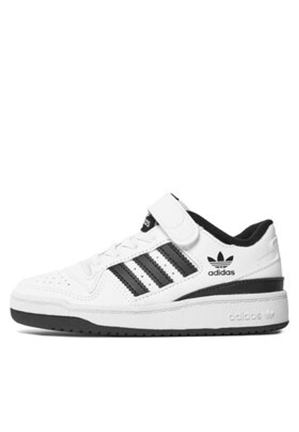 Adidas - adidas Sneakersy Forum Low IF2651 Biały. Kolor: biały. Materiał: skóra