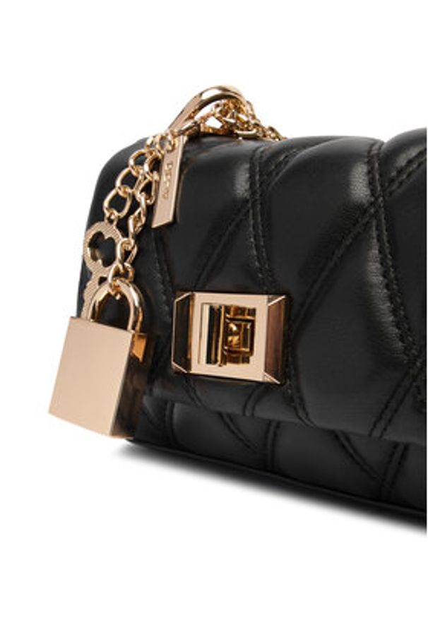 Aldo Torebka Miablack 14143769 Czarny. Kolor: czarny. Materiał: skórzane