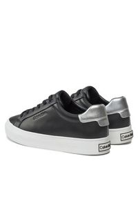 Calvin Klein Sneakersy Vulc Lace Up - Nano Fox HW0HW02004 Czarny. Kolor: czarny. Materiał: skóra #5
