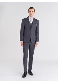 Pako Lorente - PAKO LORENTE – Szare eleganckie spodnie męskie. Kolor: szary. Styl: elegancki #1