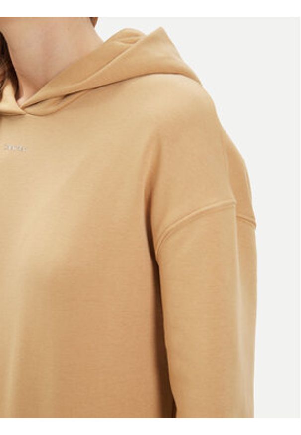 Calvin Klein Bluza Nano Logo K20K207202 Beżowy Relaxed Fit. Kolor: beżowy. Materiał: bawełna
