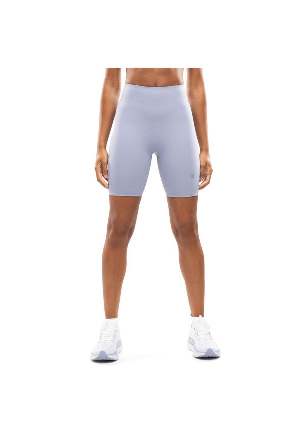 SIROKO - Damskie krótkie legginsy kolarki do biegania Fitness Siroko Thames Lilac. Kolor: fioletowy. Materiał: tkanina. Długość: krótkie. Sport: fitness