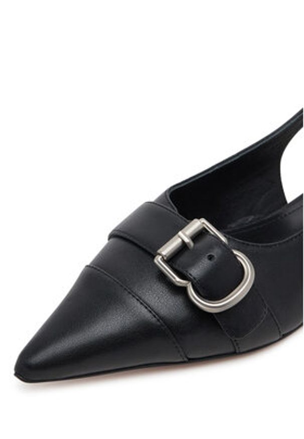 Badura Baleriny HIBISCUS-LT593-911 Czarny. Kolor: czarny. Materiał: skóra