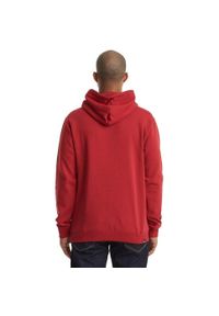 DC Shoes - Bluza z kapturem Dc Shoes Density Zone, Mężczyźni. Typ kołnierza: kaptur. Kolor: czerwony. Materiał: bawełna, materiał. Sport: skateboard